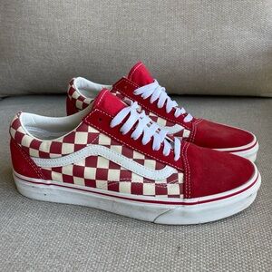 Red Checkered Vans